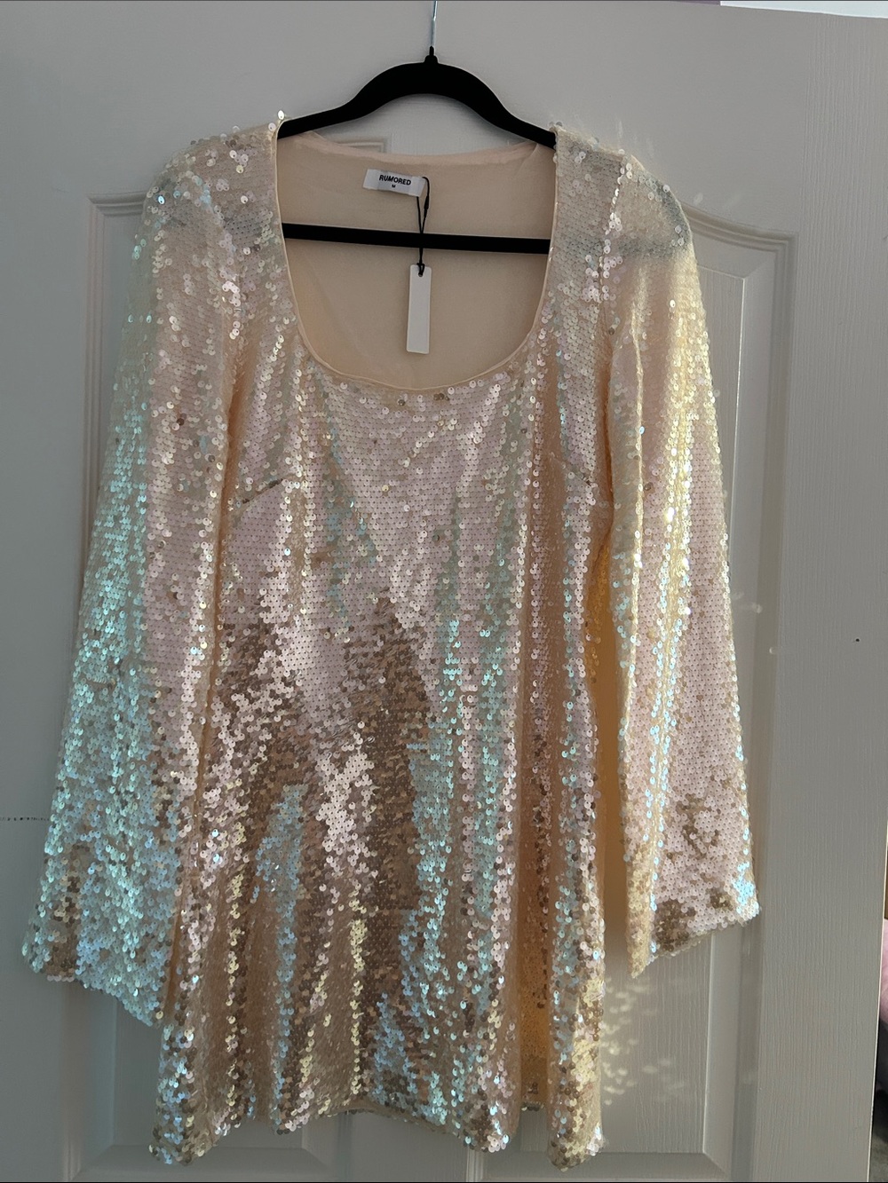 Rumored Iridescent Sequin Mini Dress - NWT